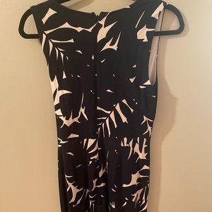 Black and white pattern dress